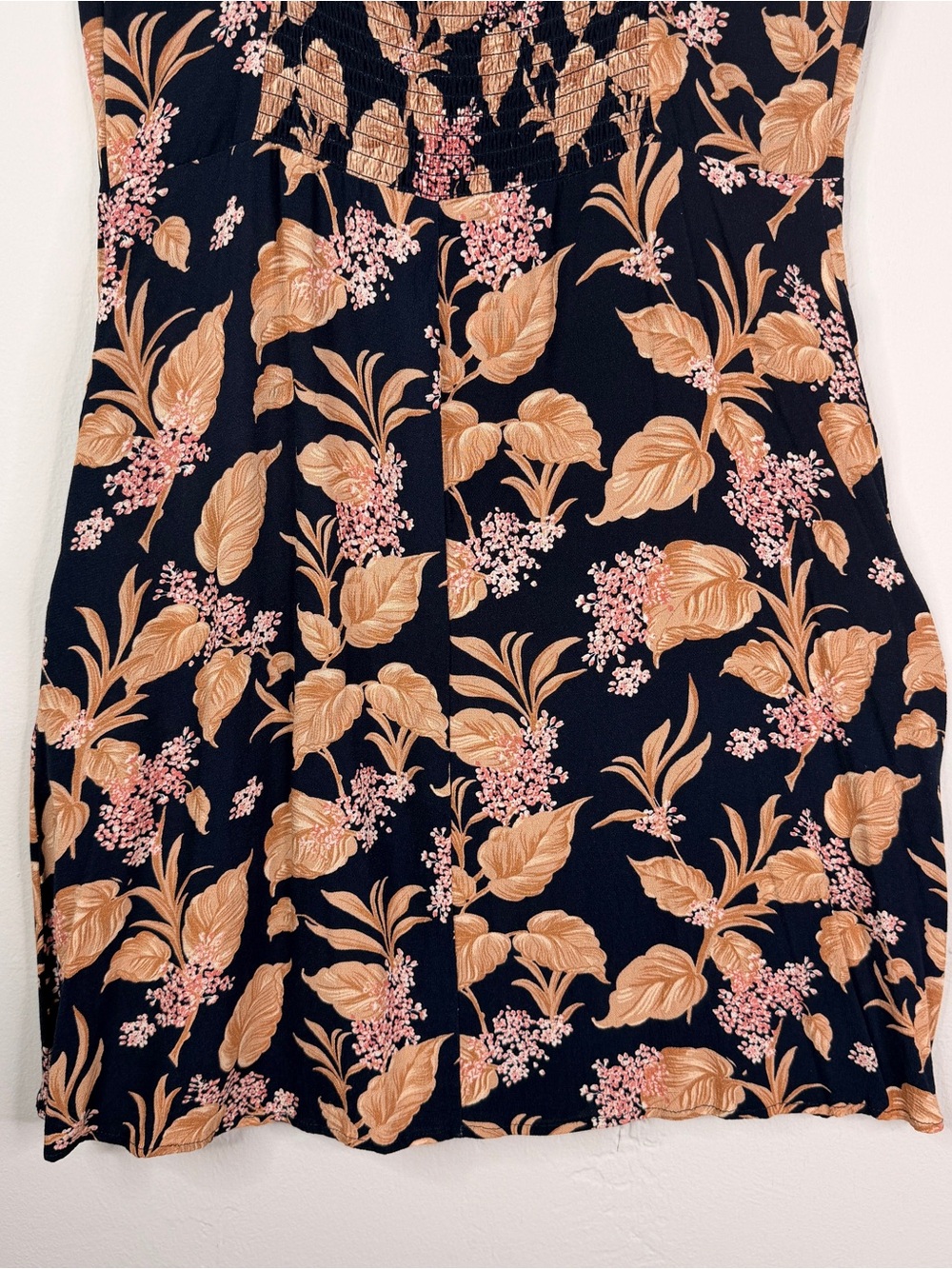 Mango MNG Basics Black Floral Spaghetti Strap Mini Dress Size L/8 - Picture 8 of 8
